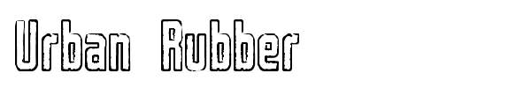 Urban Rubber font preview
